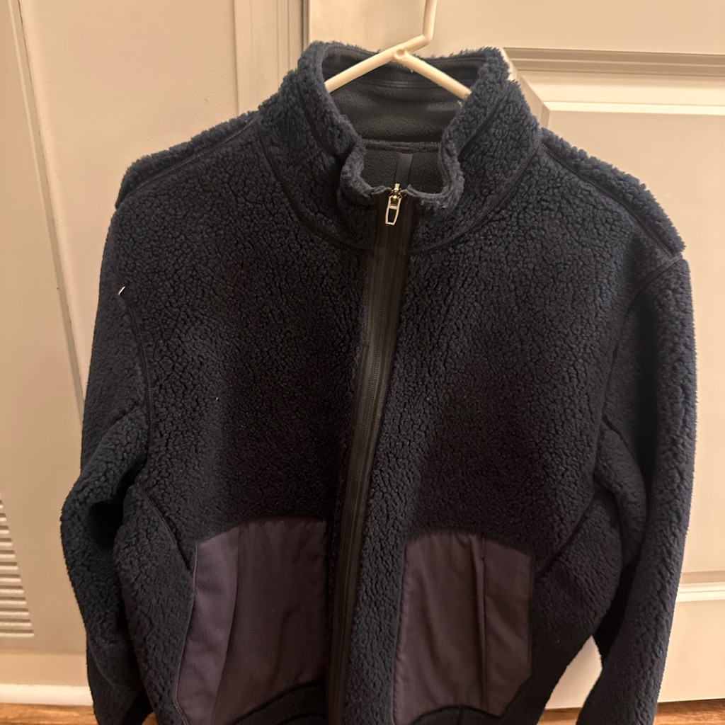 Lululemon High Pile Fleece Full Zip Jacket (Navy - L)